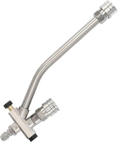 Stainless steel dual foam cannon adaptor for pressure washers - Saif Al Arab Kuwait