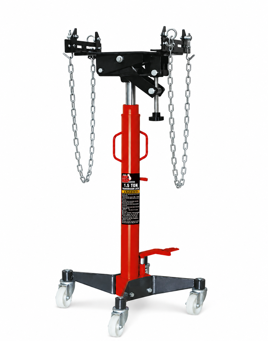 transmission jack tel15001 with chain head saif al arab Big Red 1.5 ton chain type telescopic transmission jack TEL15001